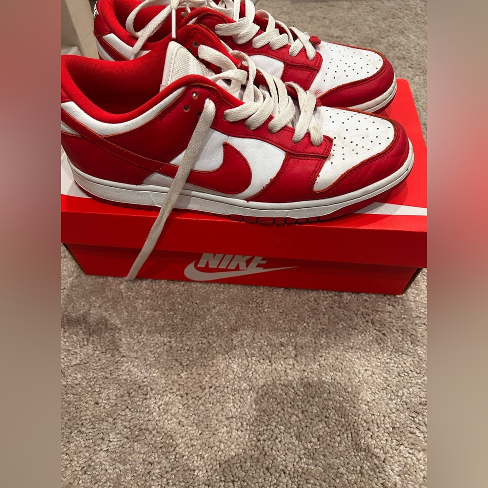 Nike Red and White Sneakers